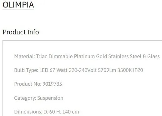 Lustra LED design modern decorativ OLIMPIA