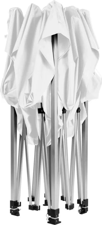 INSTENT PRO Cort de grădină  3 x 3 m, alb + 2 pereți lateral