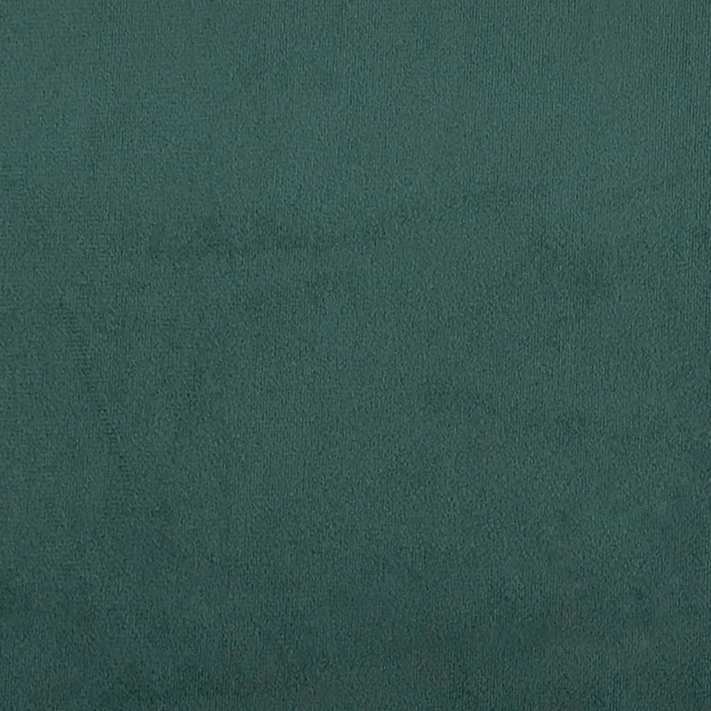 Scaune de sufragerie pivotante 6 buc, verde inchis, catifea