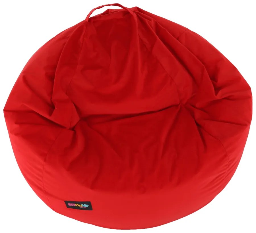 Fotoliu tip sac, material textil roşu, TRIKALO