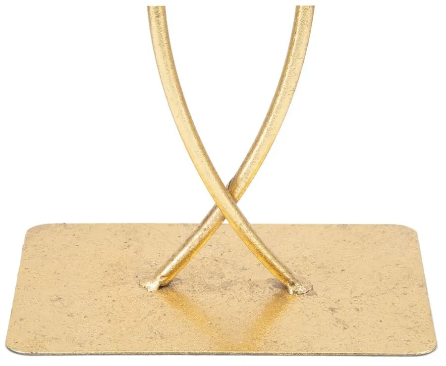 Decorațiune Mauro Ferretti Leaf Glam, înălțime 35 cm, auriu