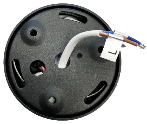 Spot LED/16W/230V 4000K d. 10 cm negru