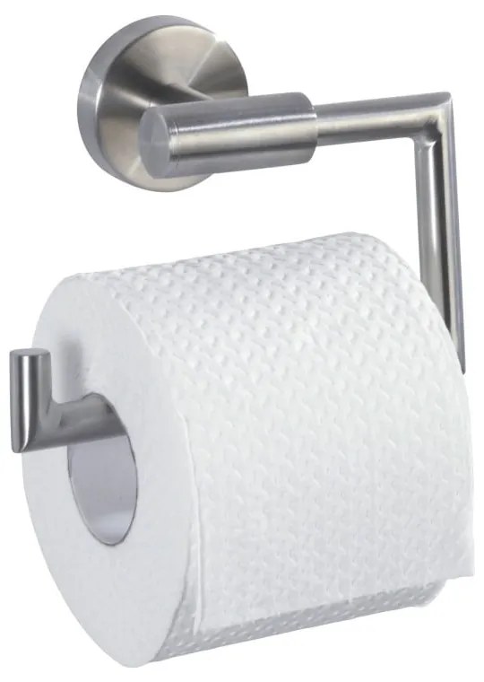 Suport pentru hârtie igienică argintiu mat de montat pe perete din oțel inoxidabil Bosio – Wenko