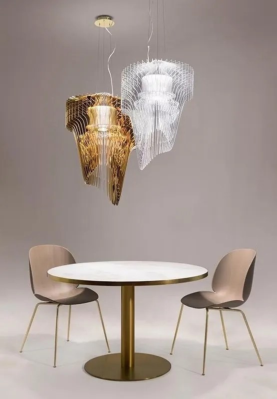 Lustra design Art Deco realizata manual Aria Large Gold