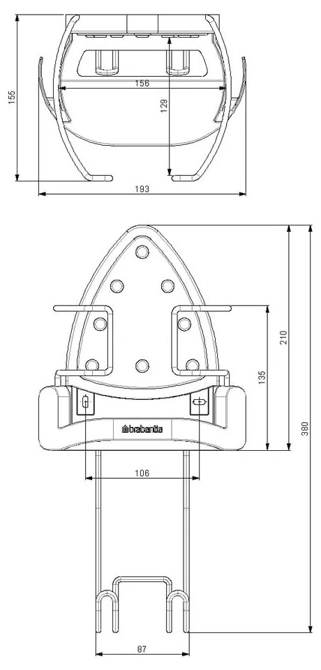 Suport pentru masă și mașină de călcat – Brabantia