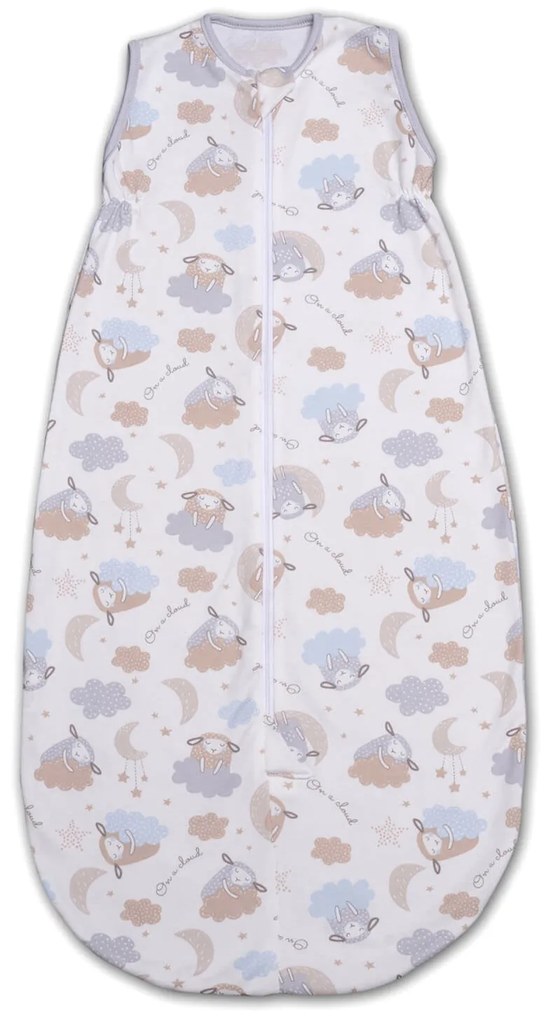 Sac dormit copii de vara 0-18 luni Kidizi On a Cloud Pastel, 80 cm, 0.5 tog
