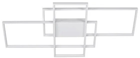 Lustra LED cu telecomanda design geometric CLEA alba