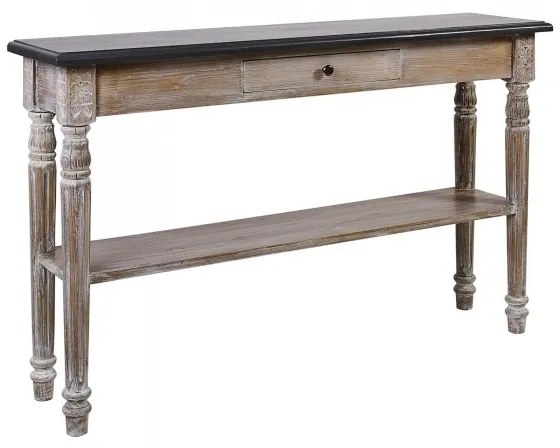 Consola natur din lemn de pin, cu aspect vintage, Marseille