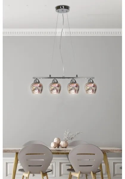 Lustră pe cablu SIRIUS 4xE27/60W/230V