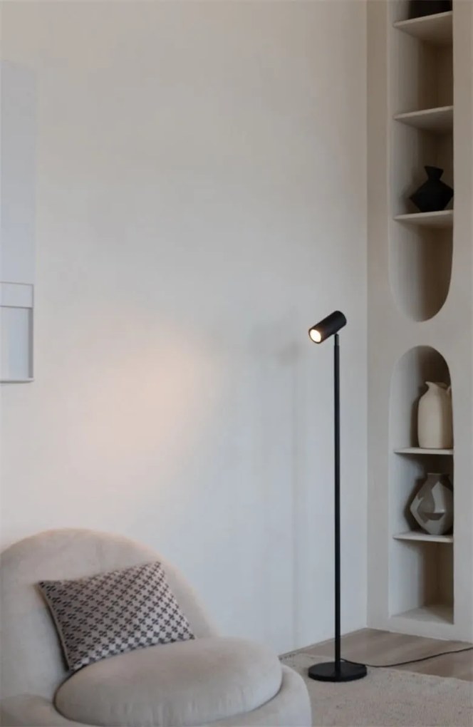 Lampa de podea Eco din Bambus Java GU10, negru