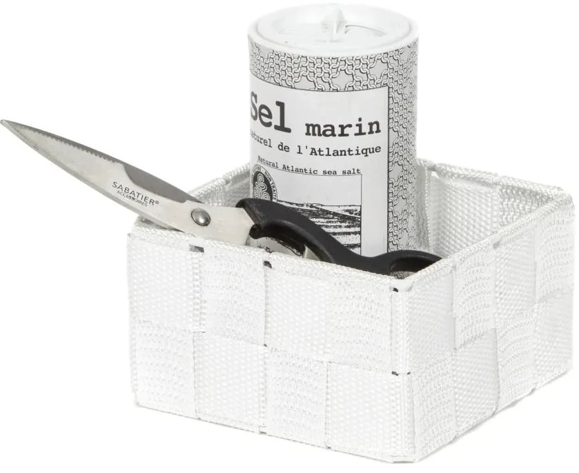 Organizator de depozitare Compactor S TEX,12 x 12 x 7 cm, alb, S