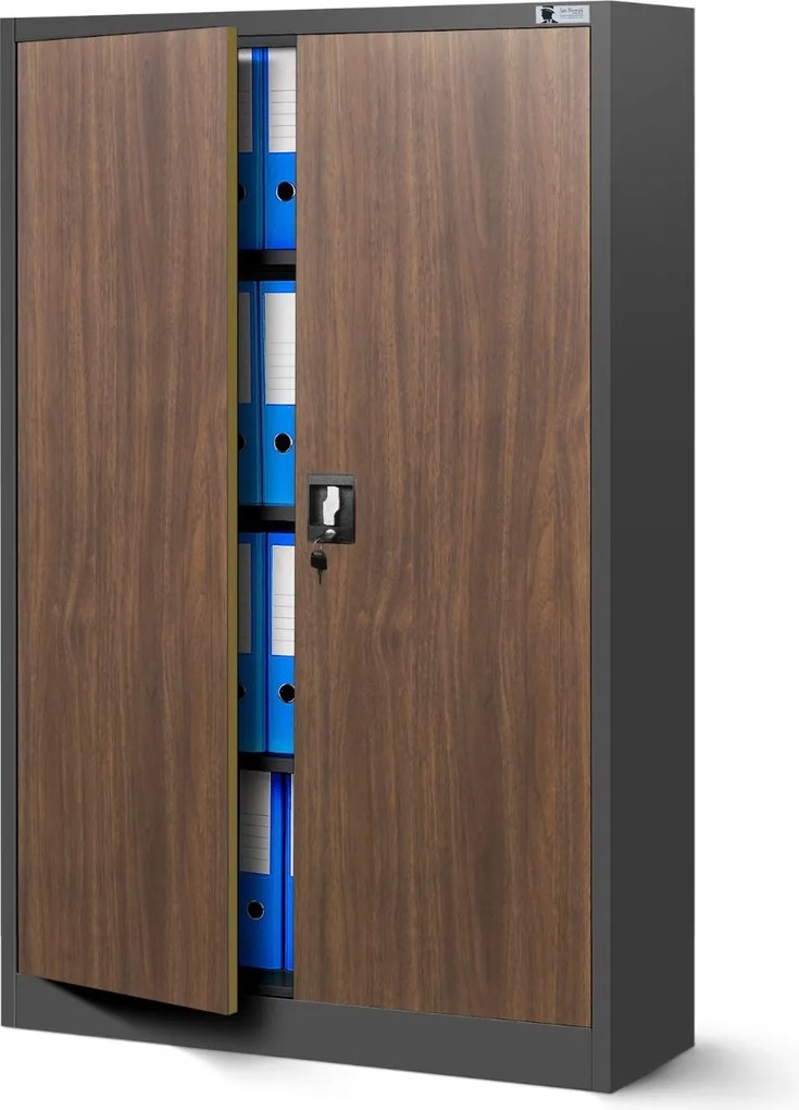 Dulap metalic Kevin antracit-nuc (90x140 cm)