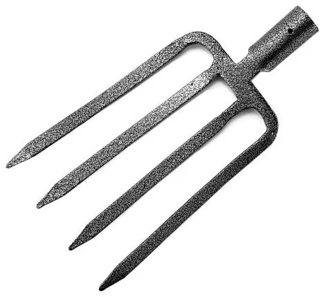 Furca pentru sapat, 4 dinti lati, fier, 25 cm, Strend Pro