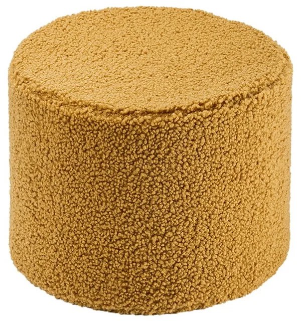 Puf de copii maro cu tapițerie din țesătură bouclé – Wigiwama