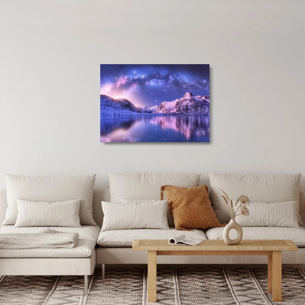 Tablou pe sticlă - Peisaj arctic (70x50 cm)