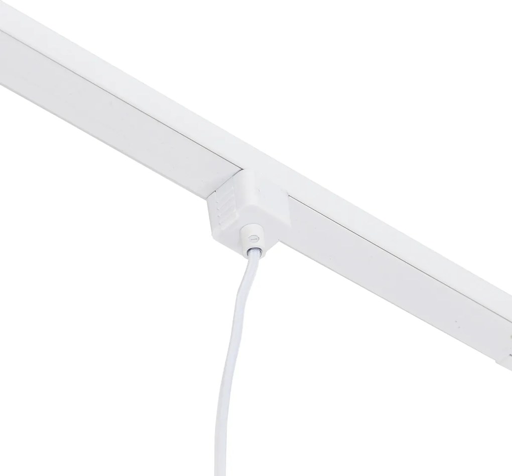 Sistem de șine monofazate cu 3 spoturi și lămpi suspendate alb - Cavalux Jeana