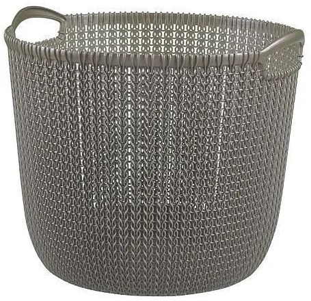 Cos rufe, 2 manere, gri, 30 L, 40x39x33 cm, Curver