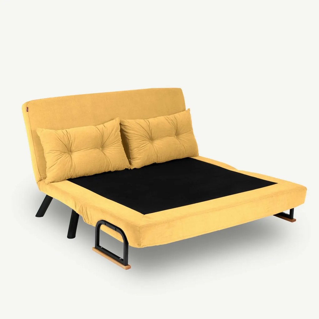 Canapea extensibilă Sando 2 Mustard