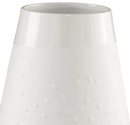 Vaza de portelan alba DOTS