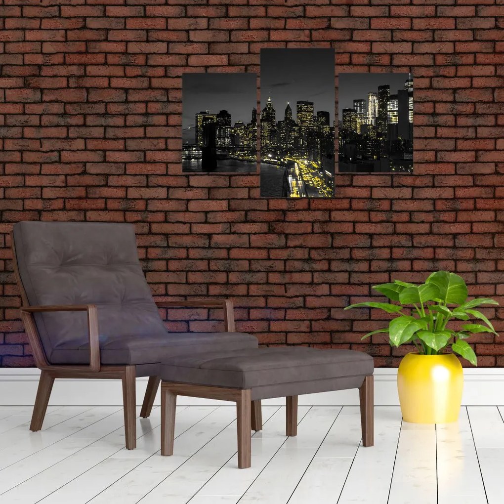 Tablou cu metropolă nocturnă (90x60 cm)