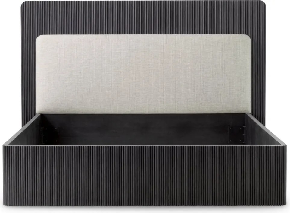 Pat dublu design LUX Dimitrios 180x210cm, gri carbune