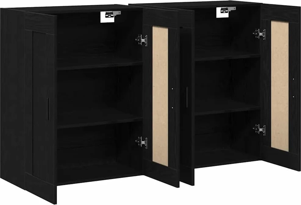 vidaXL Cabinet suspendat 2 pcs Stejar Artizanal 69,5 x 34 x 90 cm