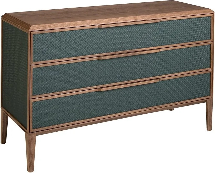 Comoda cu 3 sertare design LUX Dark green