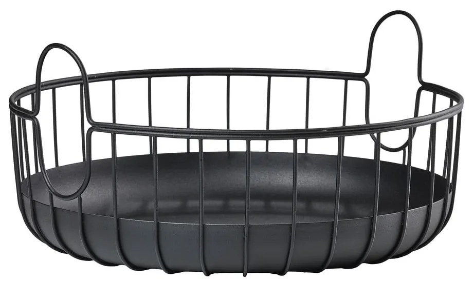 Coș de depozitare din sârmă din metal ø 38x18 cm Inu – Zone