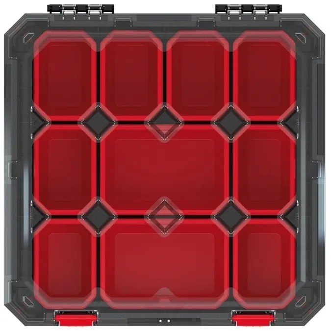 Organizator servieta 39 × 39 × 11 cm, cutii, negru