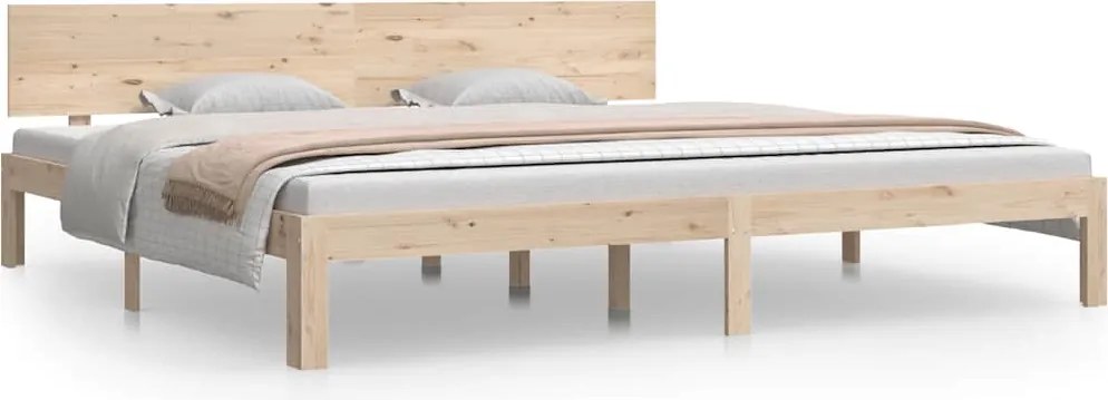 vidaXL Cadru de pat, 200x200 cm, lemn masiv de pin