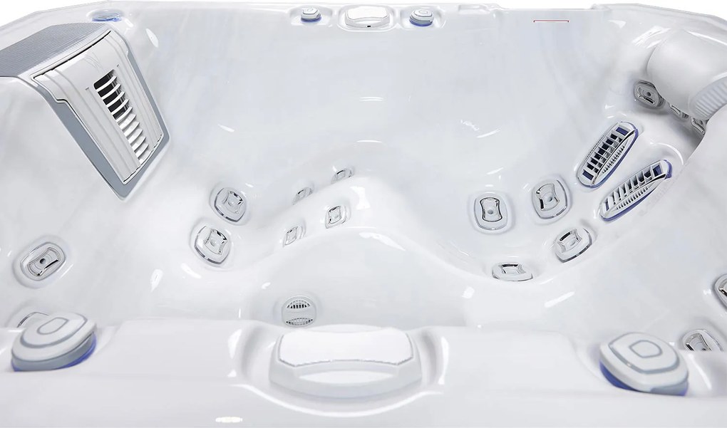 Minipiscina jacuzzi 3 persoane 32 jeturi hidromasaj, WiFi, sistem audio, 160 x 215 cm, Wellis Teide Life Deluxe