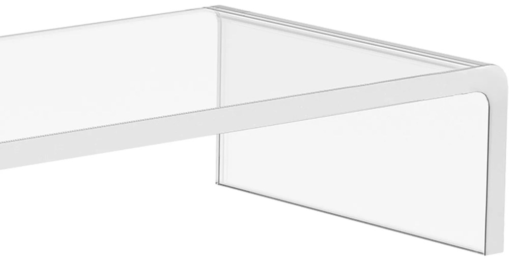 Suport transparent pentru monitor HOMCOM 53x19x9cm | Aosom Romania