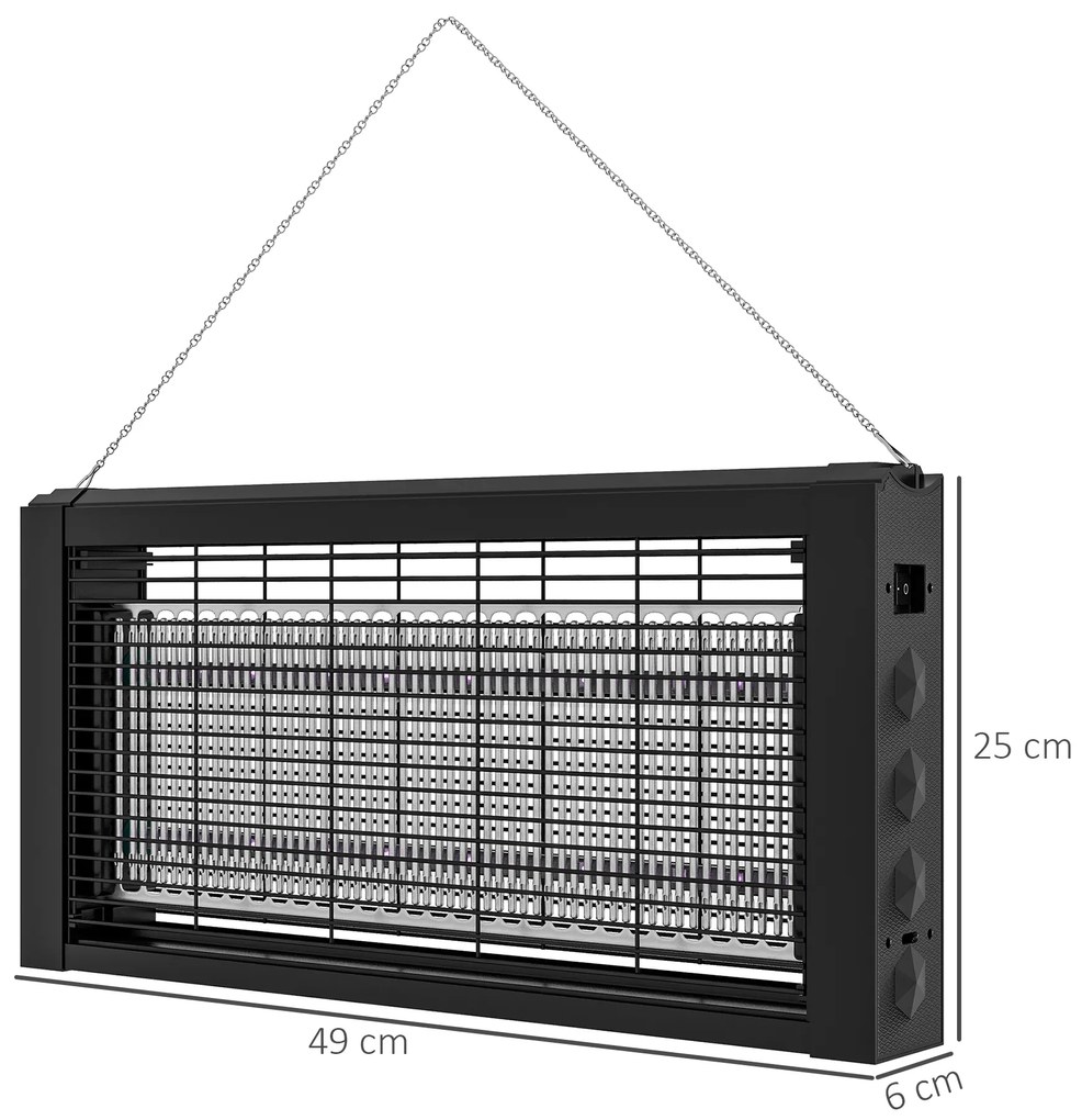 HOMCOM Lampă Anti-Țânțari UV 8W | Aosom Romania