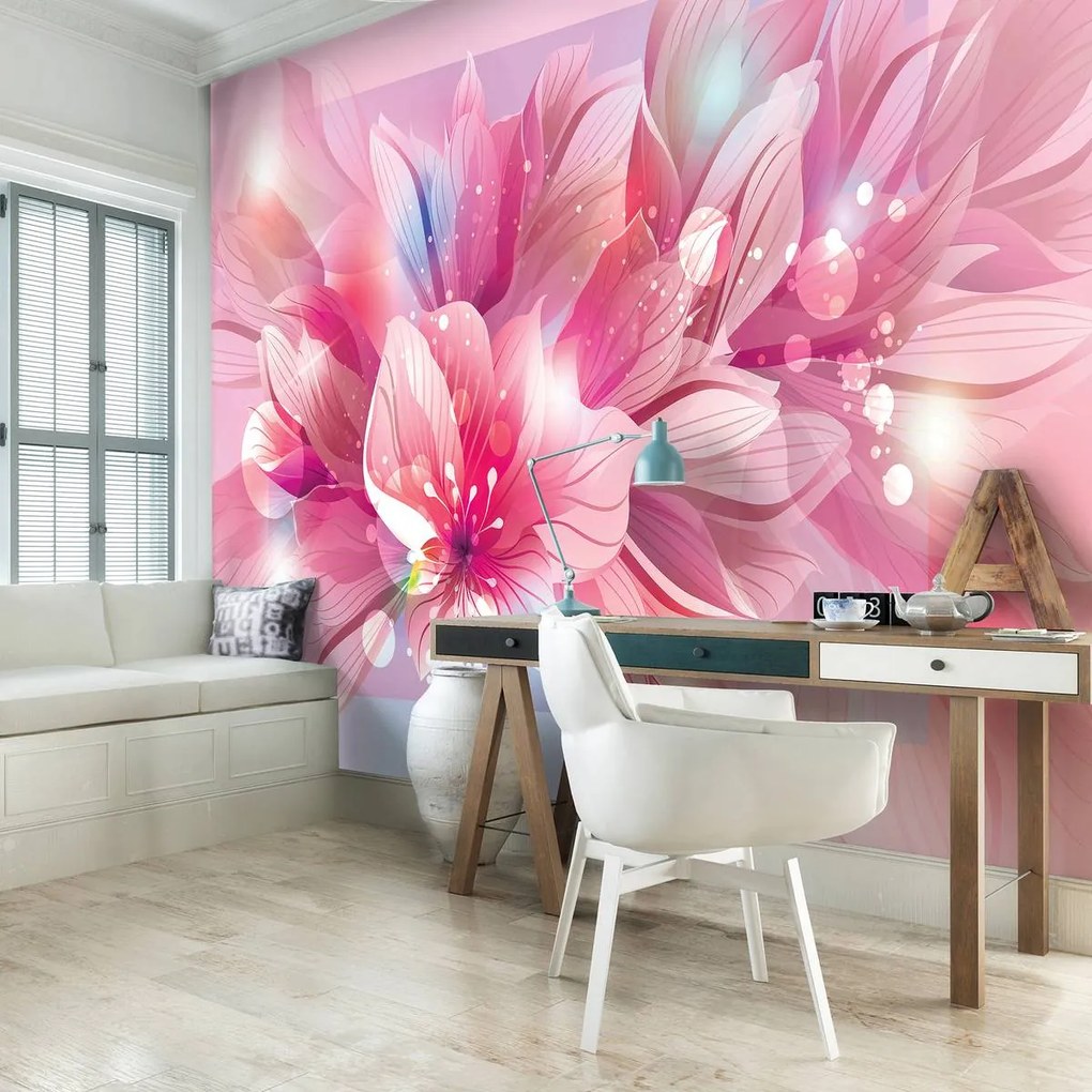 Fototapet - Arta florală - abstract (152,5x104 cm)