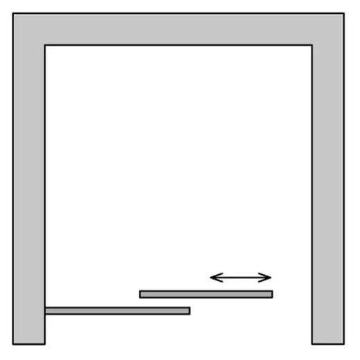 Usa culisanta dus sticla securizata formata din 2 elemente, 140x190 cm, Sanswiss Ocelia 1400x1900 mm