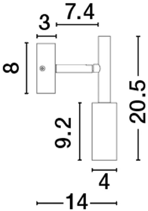 Aplica LED moderna design minimalist JOY