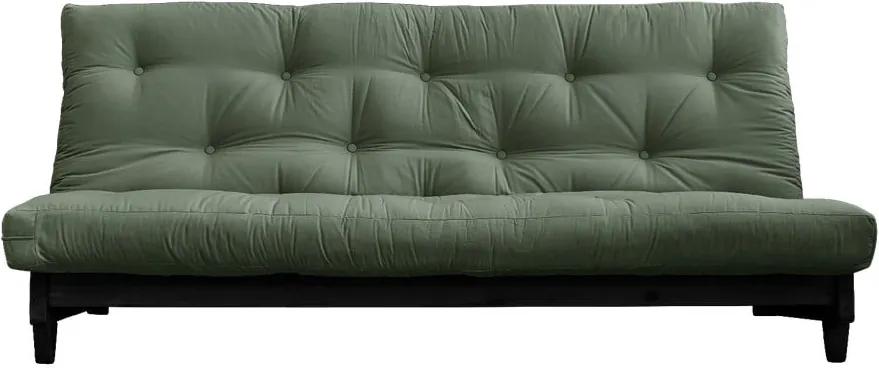 Canapea variabilă KARUP Design Fresh Black, verde