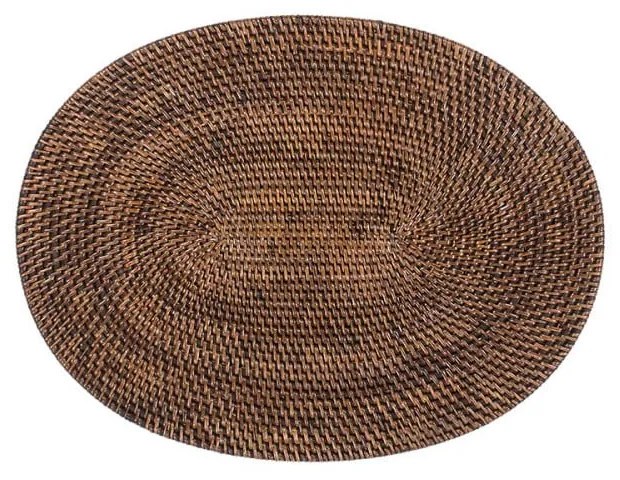 Suport din ratan pentru farfurie Tiseco Home Studio, 30 x 40 cm, maro