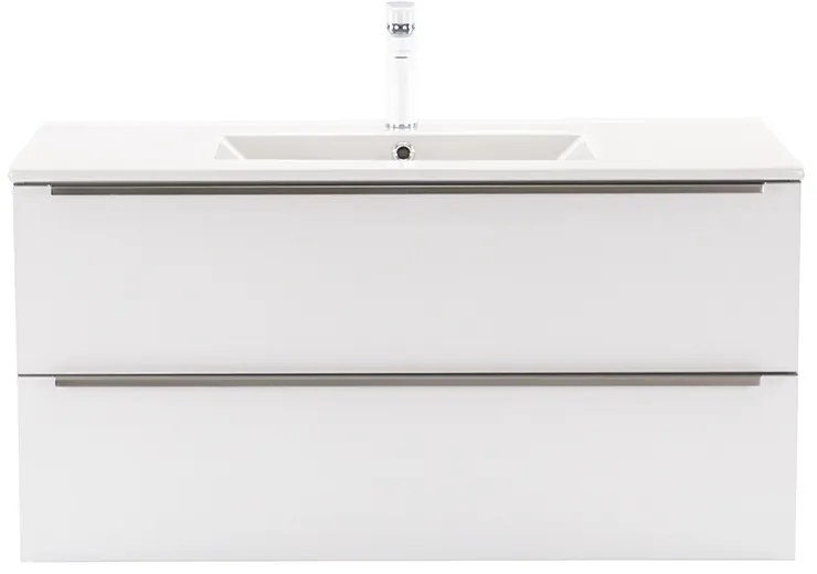 Dulap inferior Vario Trim 100 cu lavoar alb-alb