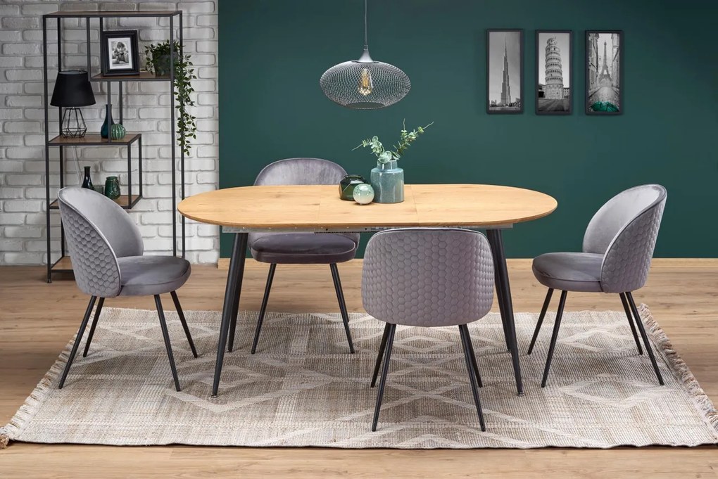 Scaun K395 velvet gri
