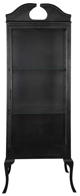 Vitrina neagra, din metal si sticla, Noirette
