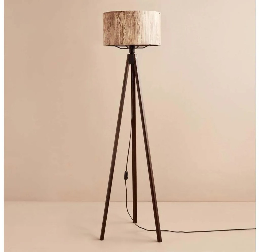 Lampă de podea AYD 1xE27/40W/230V, maro