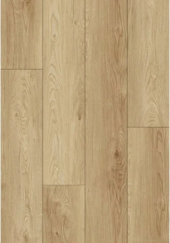 Mexen Anniston eșantion de panouri vinilice SPC 6,5 mm, strat suport IXPE 1,5 mm, 4 V-Fuga, Stejar - F1038-S