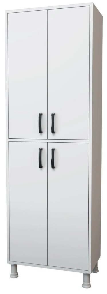 Dulap Bucatarie Cheriff cu 4 usi, Alb, 63 x 191 x 36 cm