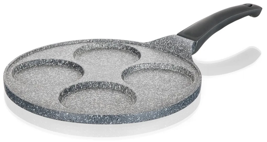 Tigaie cu 4 ochiuri Banquet suprafața antiderentă,   Granite Grey, diam. 26 cm,