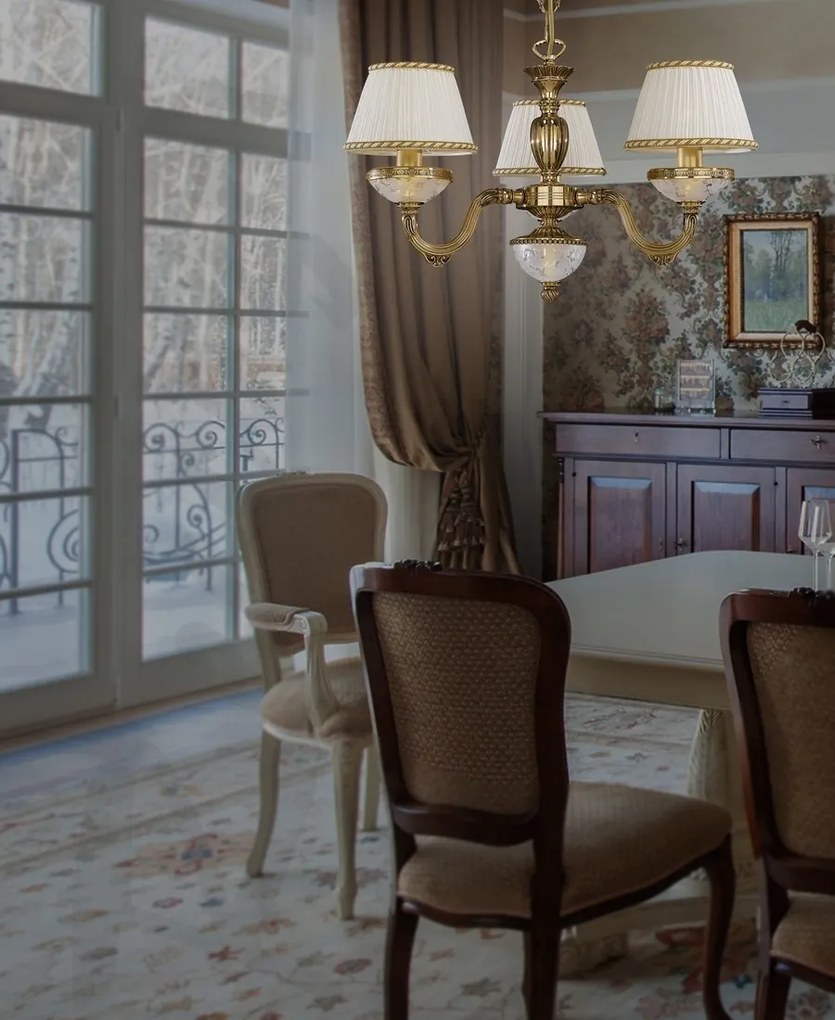 Candelabru din alama 3 brate design italian 6502