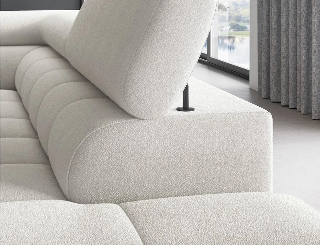 Colțar lemn masiv Ferry Extensibil Material Amore 01, 276 × 72 × 200 cm