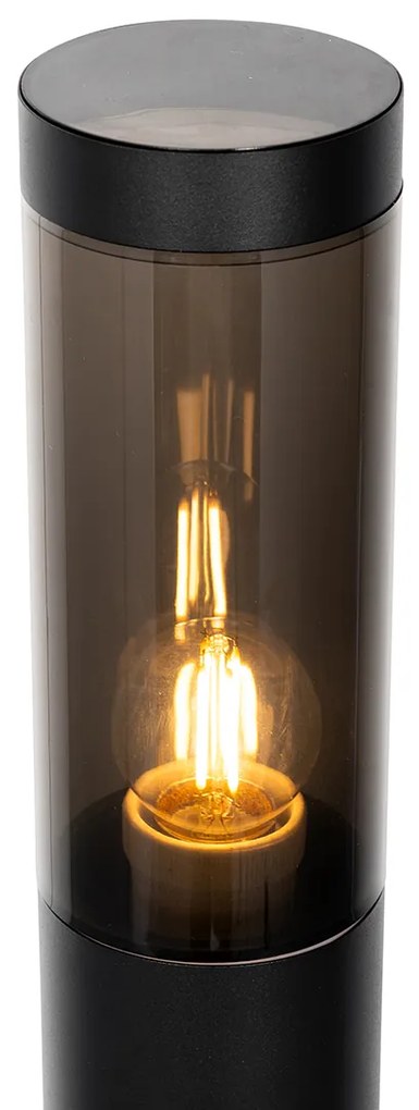 Lampă de stâlp exterioară modernă neagră 80 cm IP44 - Rox
