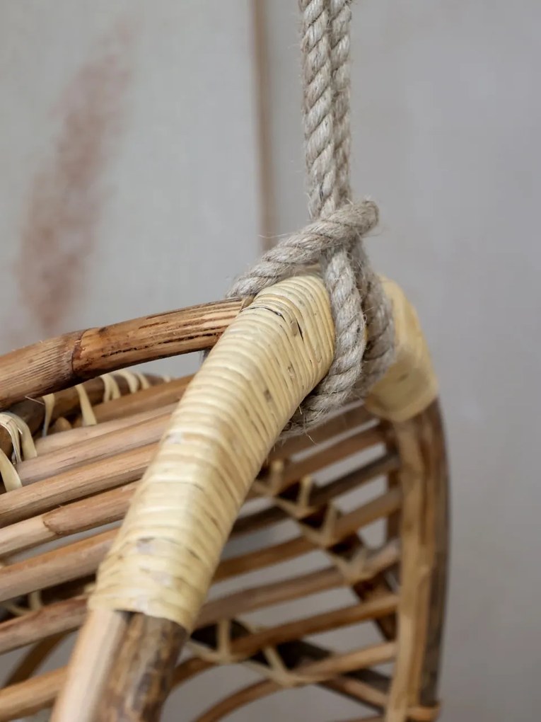 Leagan suspendat din rattan, H117/L72/W72 cm