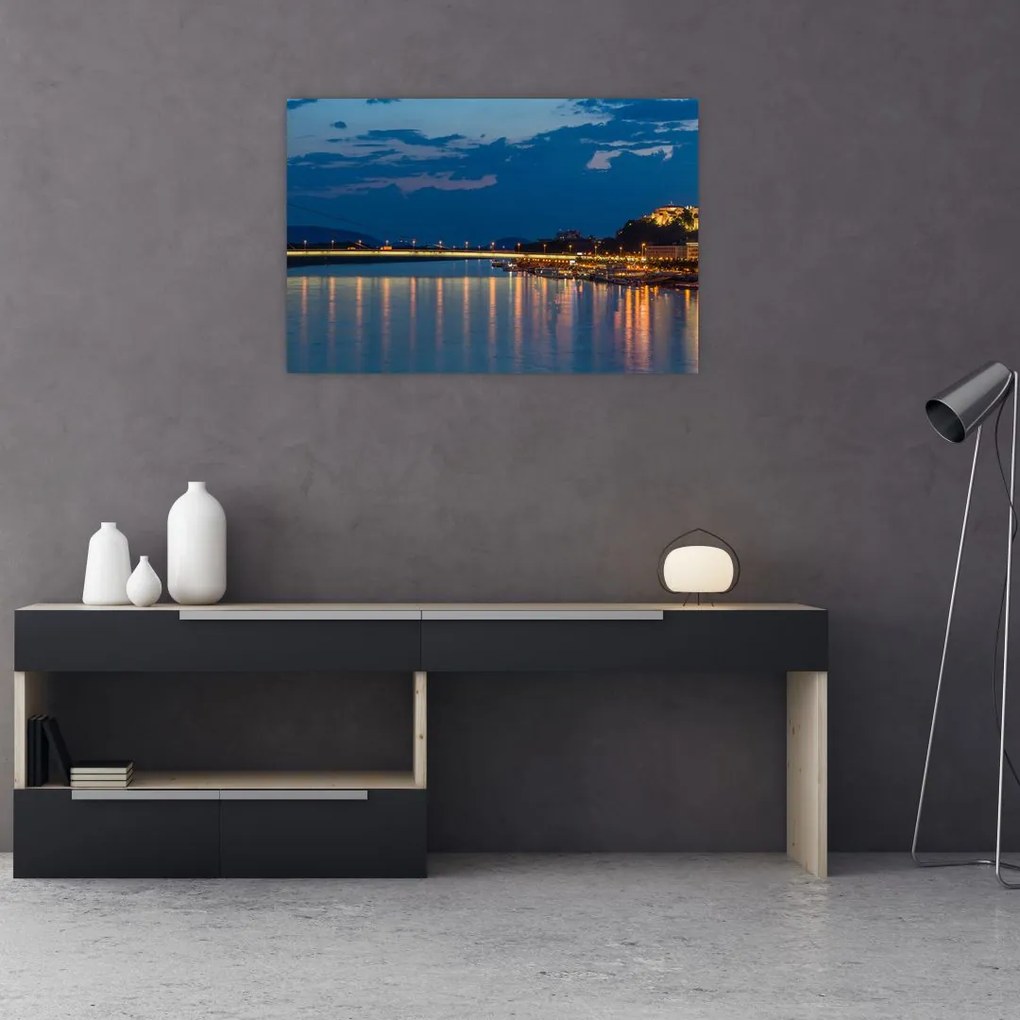Tablou cu Bratislava și palat (90x60 cm)